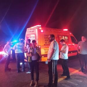 רוכב אופנוע כבן 20 נהרג בתאונה בכביש 6 סמוך למחלף יקנעם 12/6/26 (צילום: דוברות מד״א)