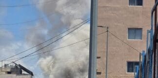 צה״ל תקף מפקדה של חיזבאללה בדאחייה שבביירות 14/6/26 (צילום: רשתות חברתיות בלבנון)