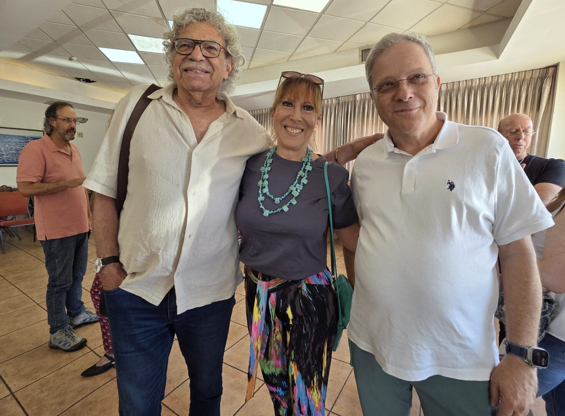 מפגשים מרגשים בכנס אנשי תקשורת ותיקים בחיפה, 15.5.26 (צילום: יעל הורוביץ)