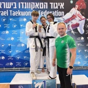 שלוש מדליות זהב לטאקוונדו מכבי חיפה באליפות ישראל 17/6/26 (צילום: ארטיום חרצ׳נקו)