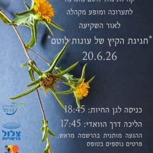 הזמנה לחגיגת הקיץ של עונות לוטם (צילום: אפי בת-אילן)