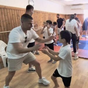 חגיגת סיום שנה לשיתוף הפעולה בין בית הספר ״רבין״ בנשר למכבי חיפה כרמל 23/6/26