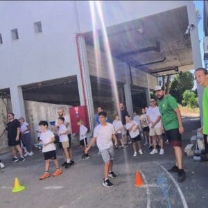 חגיגת סיום שנה לשיתוף הפעולה בין בית הספר ״רבין״ בנשר למכבי חיפה כרמל 23/6/26