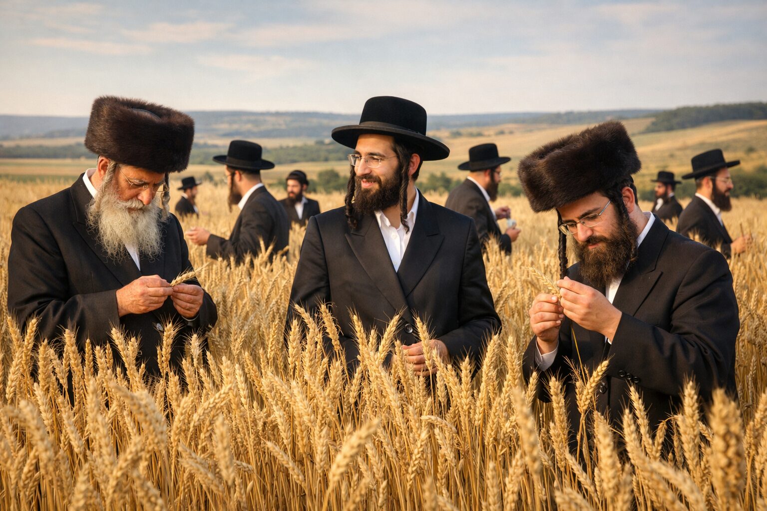 חרדים בשדה חיטה (AI)