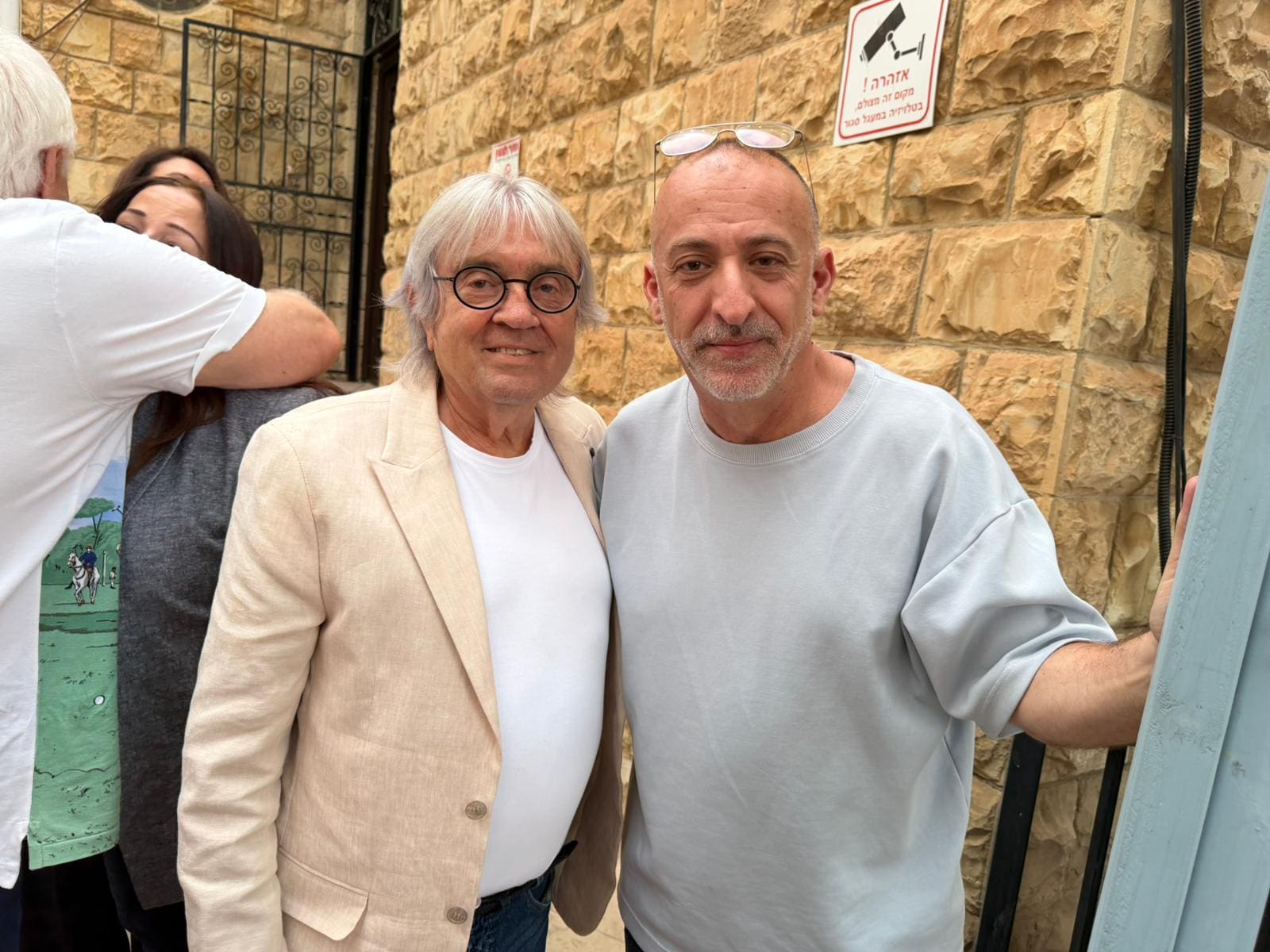 הבמאי משה קפטן (מימין) ויו"ר הדירקטוריון חיים גרשון (צילום: אורי שרון)
