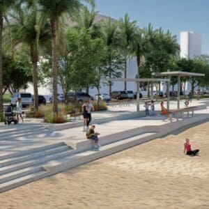 חיפה: עבודות חידוש ושדרוג טיילת רציף אהרון רוזנפלד יחלו ביום שלישי 30/6/26 (צילום: אב אדריכלות נוף)