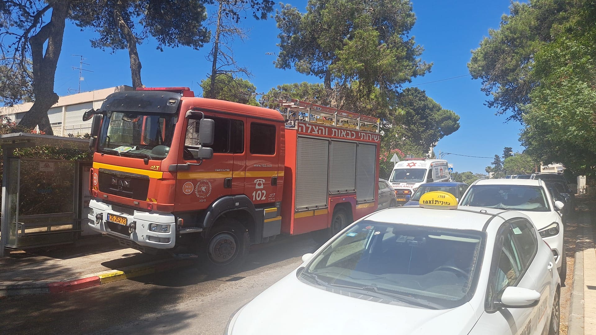 דליפת גז בבניין מגורים בחיפה: הדיירים פונו וחזרו לבתיהם בשלום - דוברות כבאות והצלה לישראל | מחוז חוף 1/7/26 (צילום: כבאות והצלה לישראל)