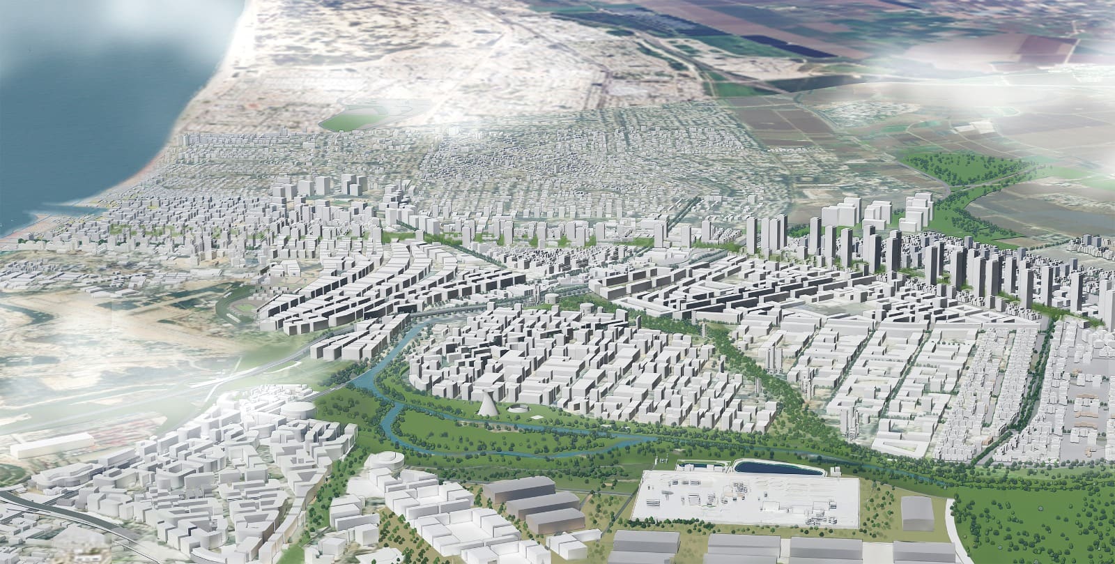 המועצה הארצית אישרה קידום מתחם 2 בשיקום מפרץ חיפה 7/7/26 (צילום: מינהל התכנון)
