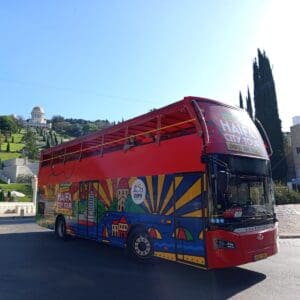 אוטובוס התיירים של חיפה - סיטי טור (צילום: עמותה לתיירות חיפה)