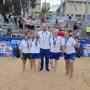 קציר מדליות במכביה • הישגים מרשימים בג'ודו ובהיאבקות חופים קציר מדליות במכביה: הישגים מרשימים בג׳ודו ובהיאבקות חופים 8/7/26 (צילום: אילנה קרטיש)