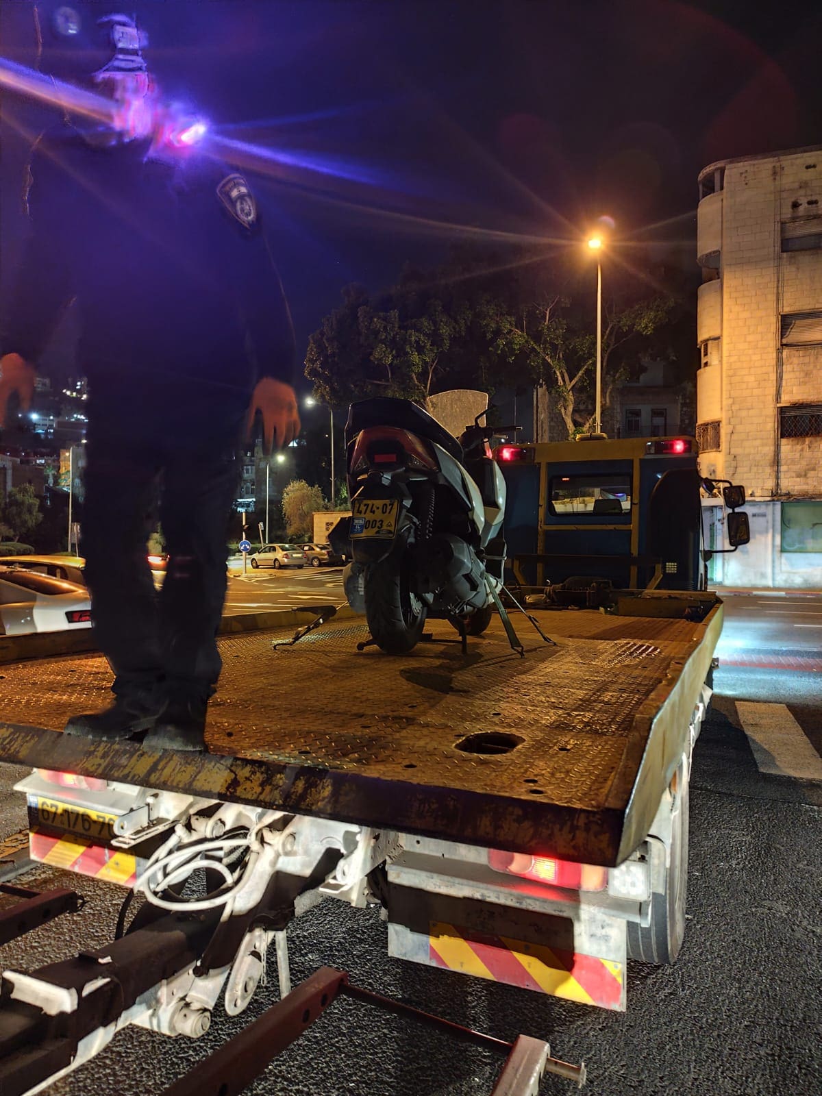 12 כלי רכב נתפסו בחיפה והקריות בגין חובות מס של 16 מיליון שקלים - הודעה משותפת לדוברות המשטרה ולדוברות רשות המיסים 9/7/26 (צילום: דוברות המשטרה)