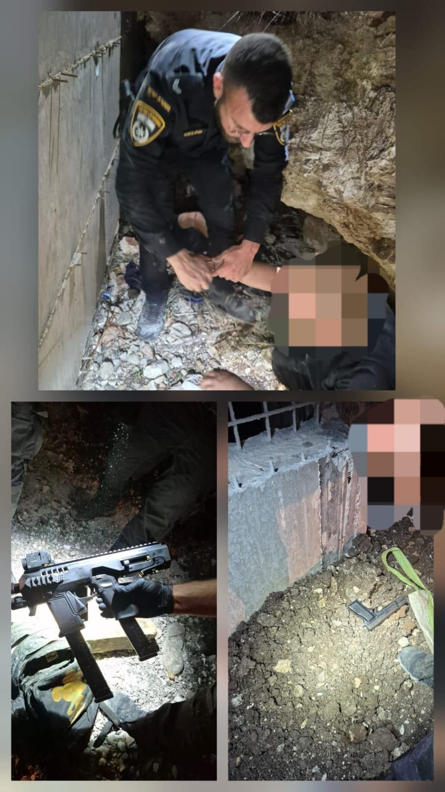 חוליית חיסול חמושה ורעולת פנים נתפסה במארב משטרתי בבוסמת טבעון - תיעוד מהתפיסה בפעילות 12/7/26 (צילום: דוברות המשטרה)