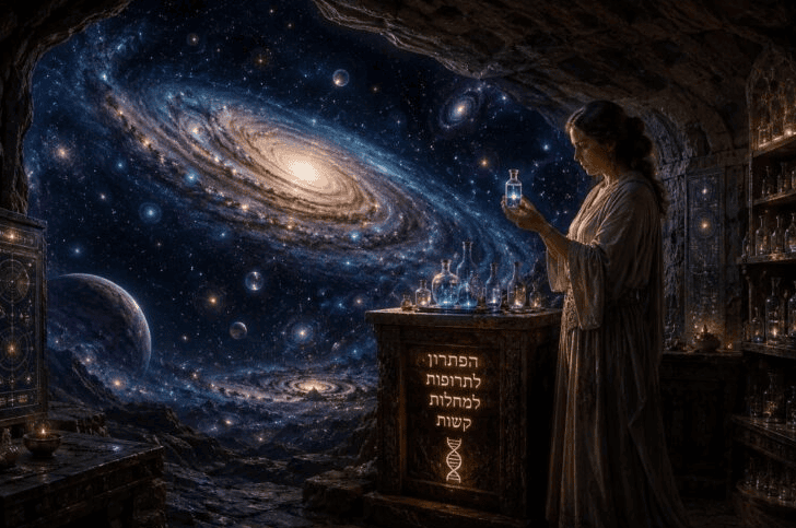 גלקסיות והחלל(צילום: יעקב רוב Chat GPT)