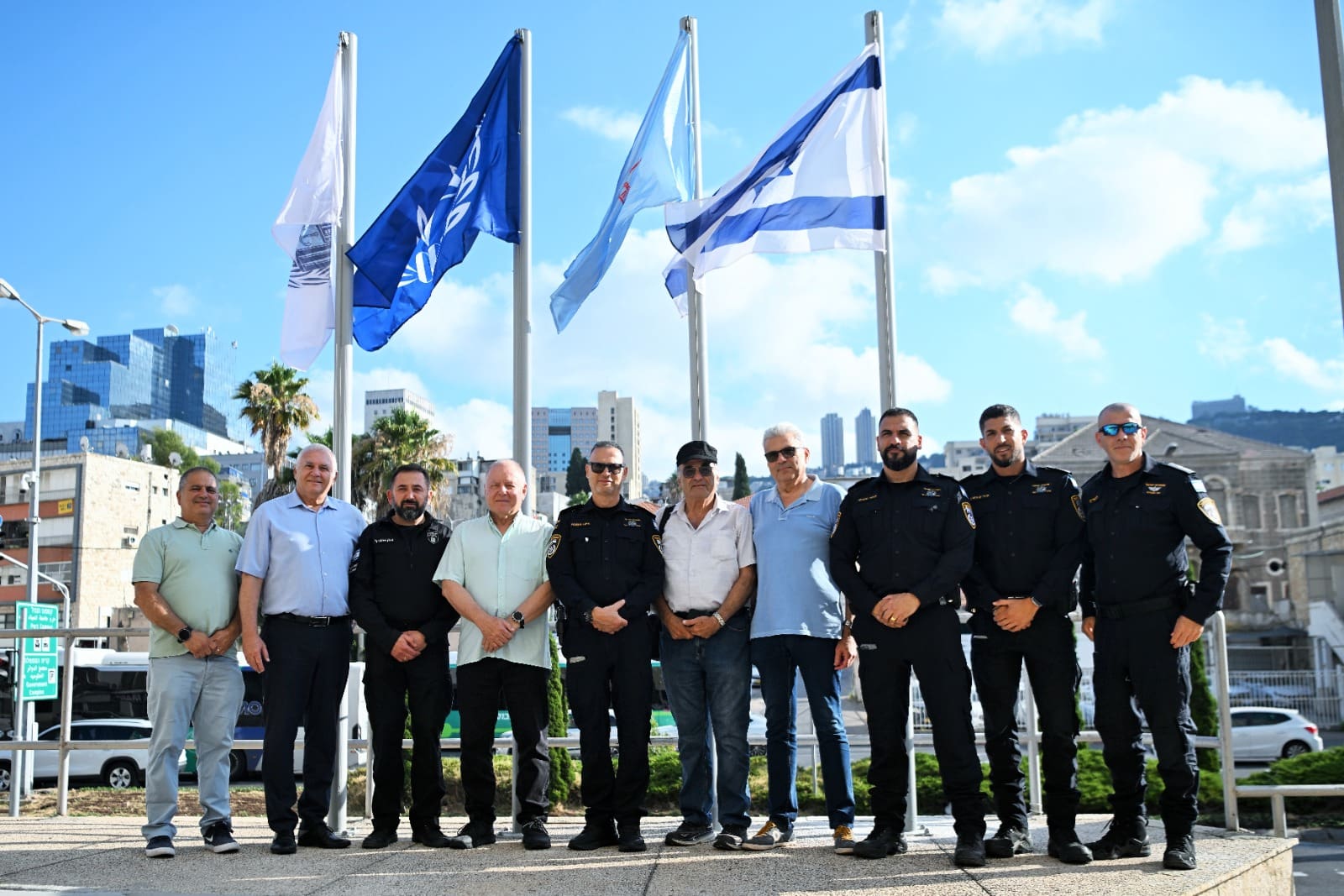מטה חדש ליחידת השיטור המקומי ״עוז״ נחנך בחיפה - מצ״ב תיעוד 14/7/26 (צילום: דוברות המשטרה, דוברות עיריית חיפה)
