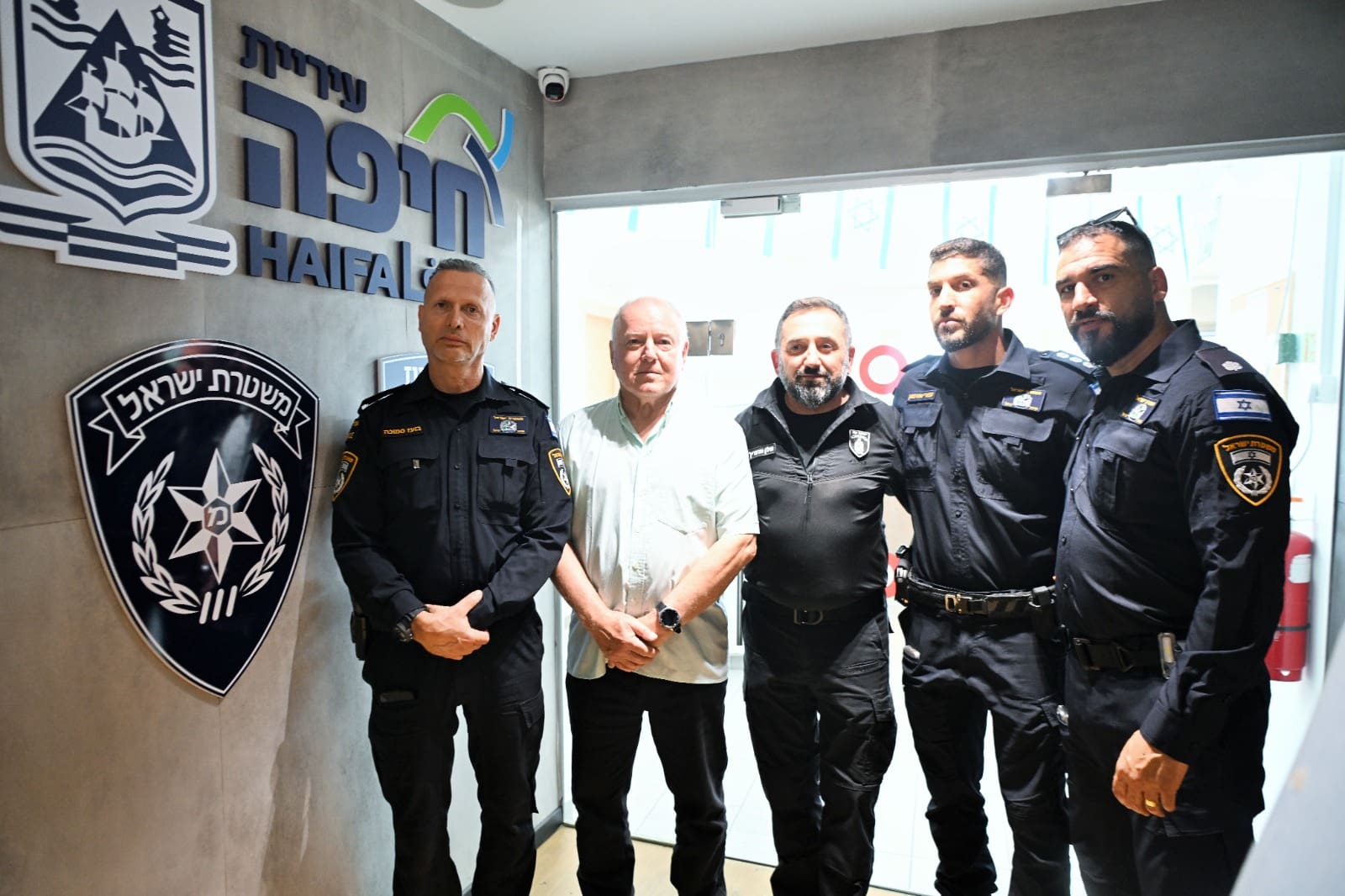 מטה חדש ליחידת השיטור המקומי ״עוז״ נחנך בחיפה - מצ״ב תיעוד 14/7/26 (צילום: דוברות המשטרה, דוברות עיריית חיפה)