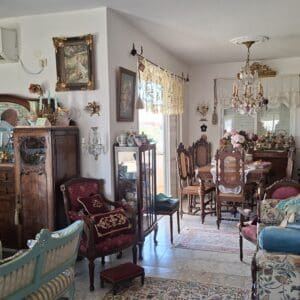 יונה מזור – מבט אל חדר האוכל ופתח הסלון (צילום: רחלי אורבך)