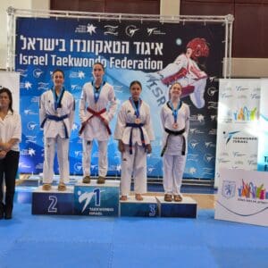 מכבי חיפה כרמל קטפה שמונה מדליות באליפות ישראל בטאקוונדו 16/7/26 (צילום: גלעד קבלרצ׳יק, איגוד הטאקוונדו בישראל)