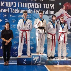 מכבי חיפה כרמל קטפה שמונה מדליות באליפות ישראל בטאקוונדו 16/7/26 (צילום: גלעד קבלרצ׳יק, איגוד הטאקוונדו בישראל)