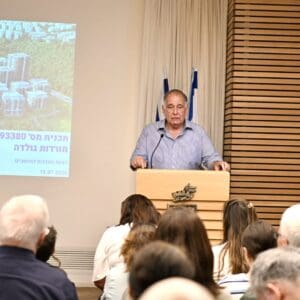מפגש סוער בעיריית חיפה בנושא תוכנית ״מורדות גולדה״ 18/7/26 (צילום: ראובן כהן, דוברות עיריית חיפה)