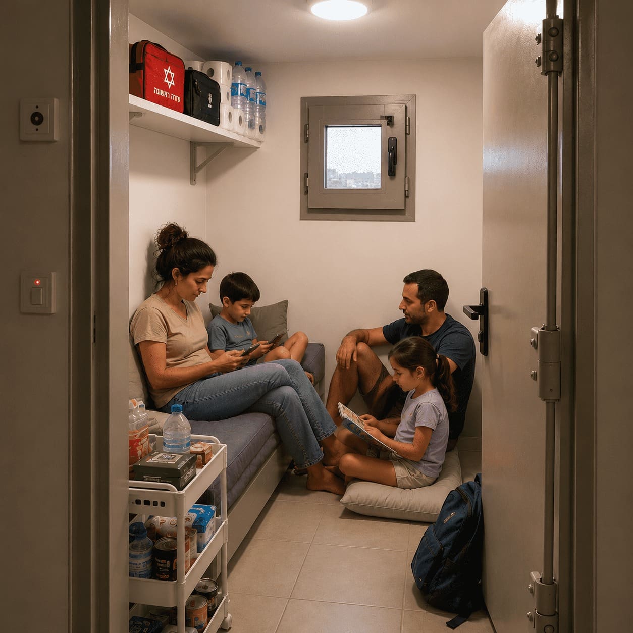 כ-85% מהמשפחות בישראל גרות בבית עם ממ״ד או גישה למקלט 19/7/26 (צילום: הלמ״ס)