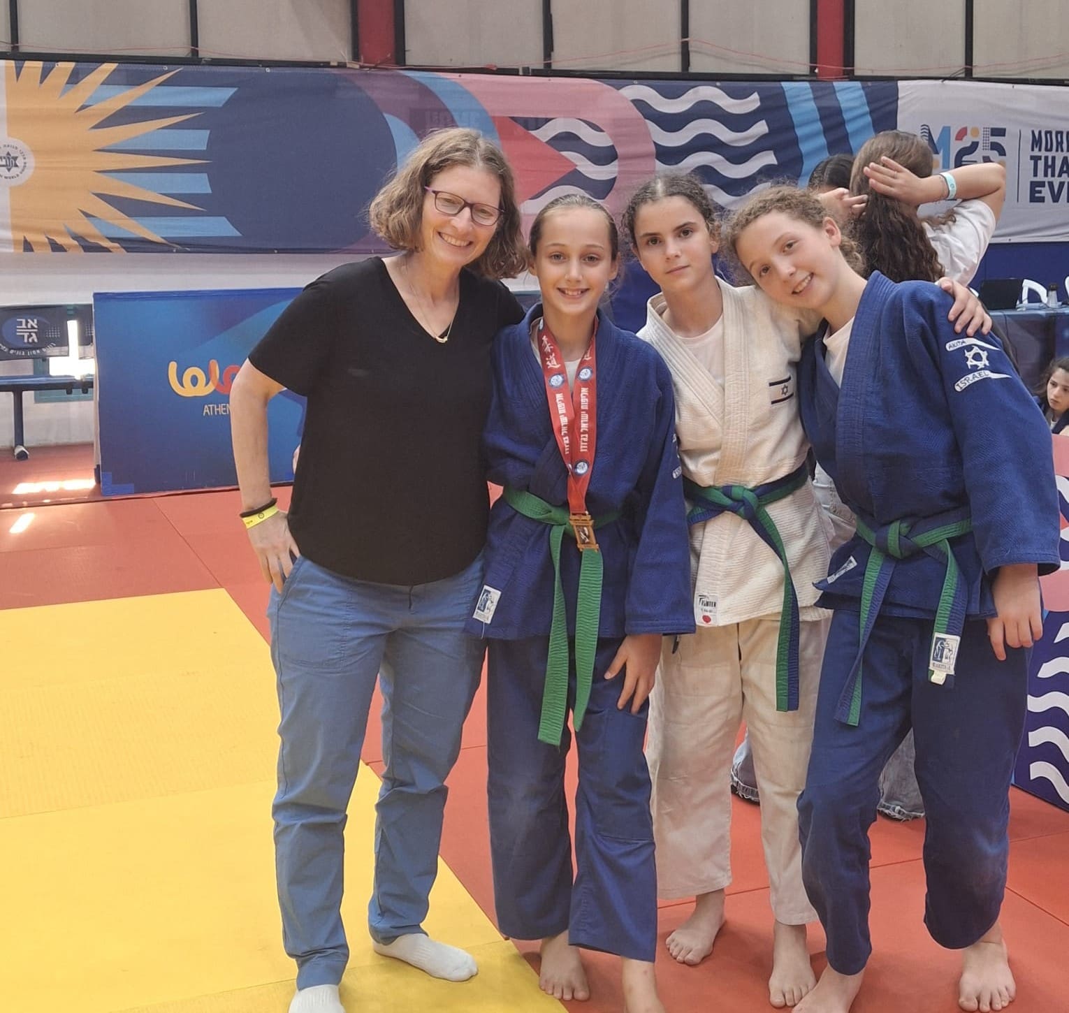 12 מדליות למכבי חיפה כרמל באליפות ישראל בג׳ודו לילדים 22/7/26 (צילום: מיכל האס)