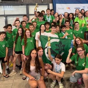 מכבי חיפה מסכמת את אליפות ישראל בשחייה לגילאי 12–14 (צילום: עמית רוט)