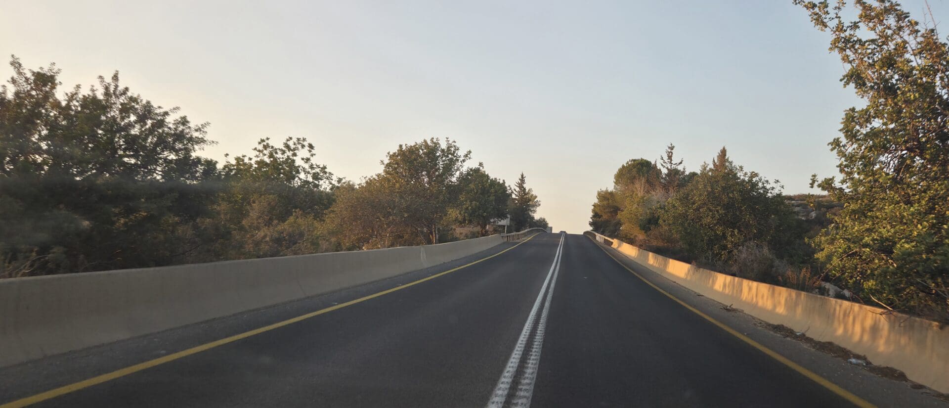 אין שוליים, אין תאורה, אין הפרדה. קטע כביש מסוכן ולא מטופל, כביש 784 (צילום: אבי אלבאום)