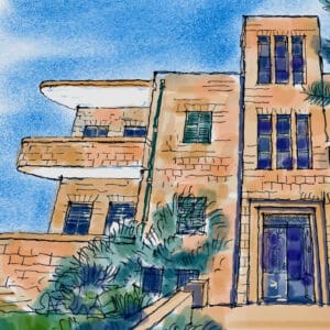 התשבי 16, הכניסה (איור ד״ר דוד בר און)