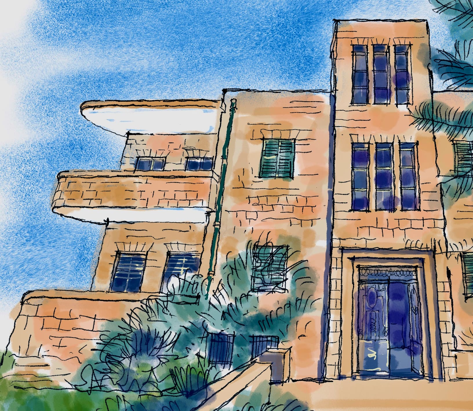 התשבי 16, הכניסה (איור ד״ר דוד בר און)