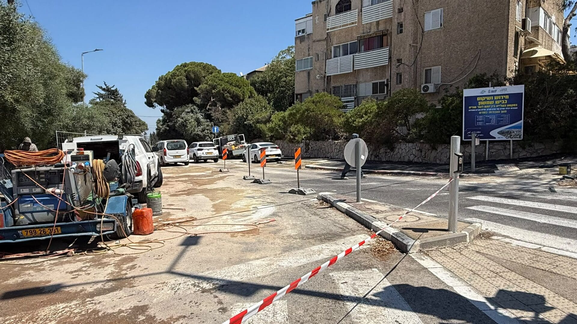 רחוב שמשון בחיפה ייסגר לתנועה לצורך עבודות קירצוף וריבוד 11/8/26 (צילום: ראובן כהן, דוברות עיריית חיפה)