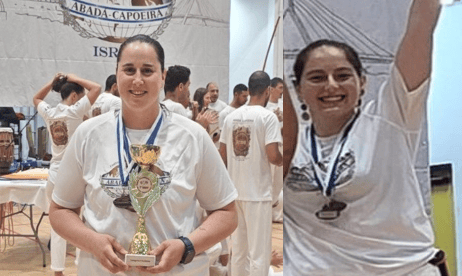 נעמי רפפורט ודניאל קם (צילום: אבאדה קפוארה ישראל)