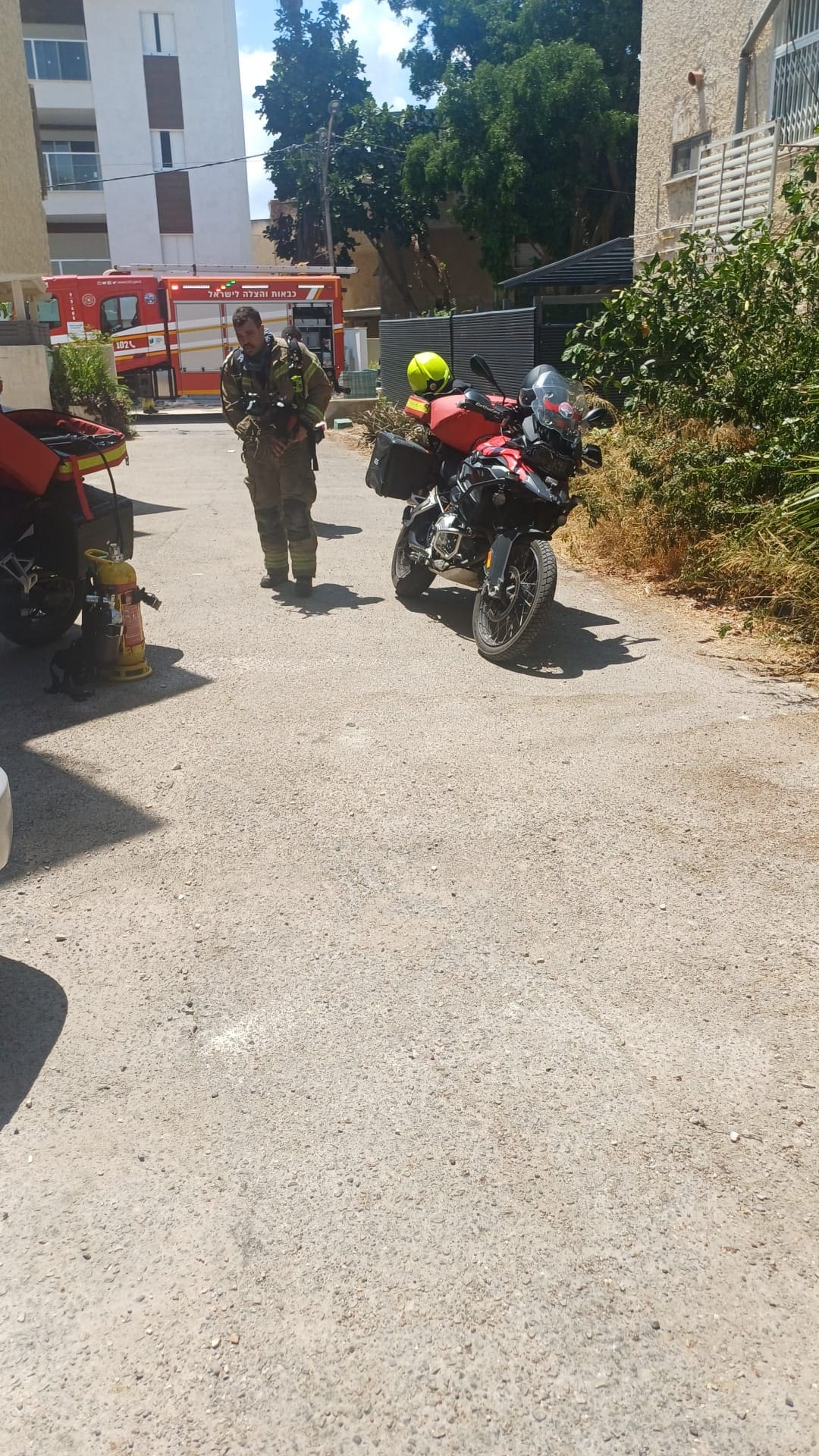 מזגן עלה באש בדירת מגורים בקרית ביאליק 17/8/26