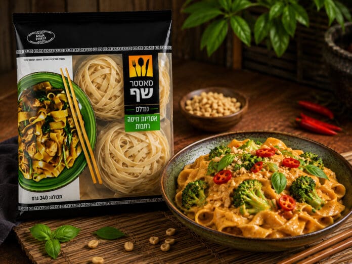 אטריות ברוטב קארי אדום (צילום: יחצ מאסטר שף)