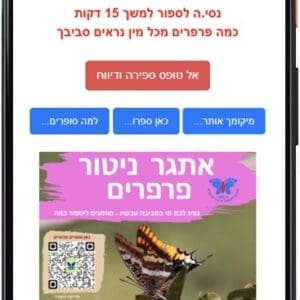 אתגר ניטור פרפרים