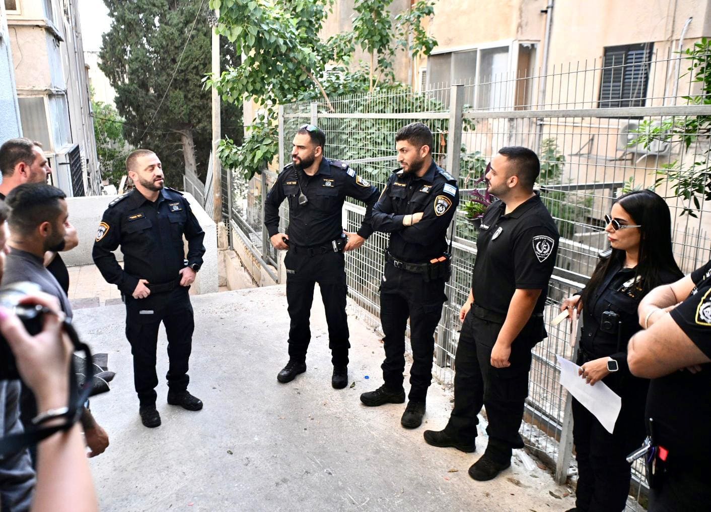 יממה של אכיפה נרחבת בחיפה ובקריות: מחסומים, תפיסת סמים וסכינים ואטימת דירות 28/8/26 (צילום: ראובן כהן, דוברות עיריית חיפה)