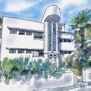 בית טראוב, מבט משד׳ הנדיב (איור ד״ר דוד בר און)