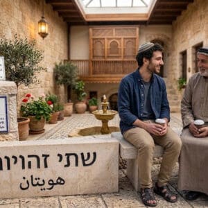 האם קיים עם פלסטיני? כיצד נולדה הזהות – ומה חיפה מלמדת על המאבק על הארץ פלשתינאים ( צילום : יעקב רוב Chat GPT)