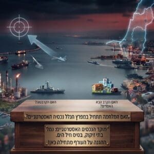 הקרב הבא עלול להתחיל בחיפה | טור דעה התקפה על חיפה( צילום: יעקב רוב Chat GPT)