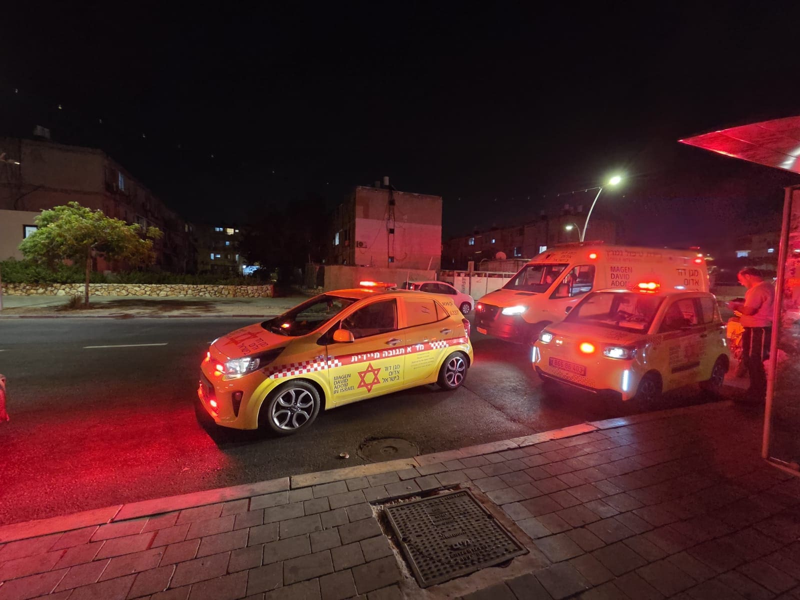 גבר בן 52 נדקר באירוע אלימות בקריית ים 8/9/26 (צילום: דוברות מד״א)