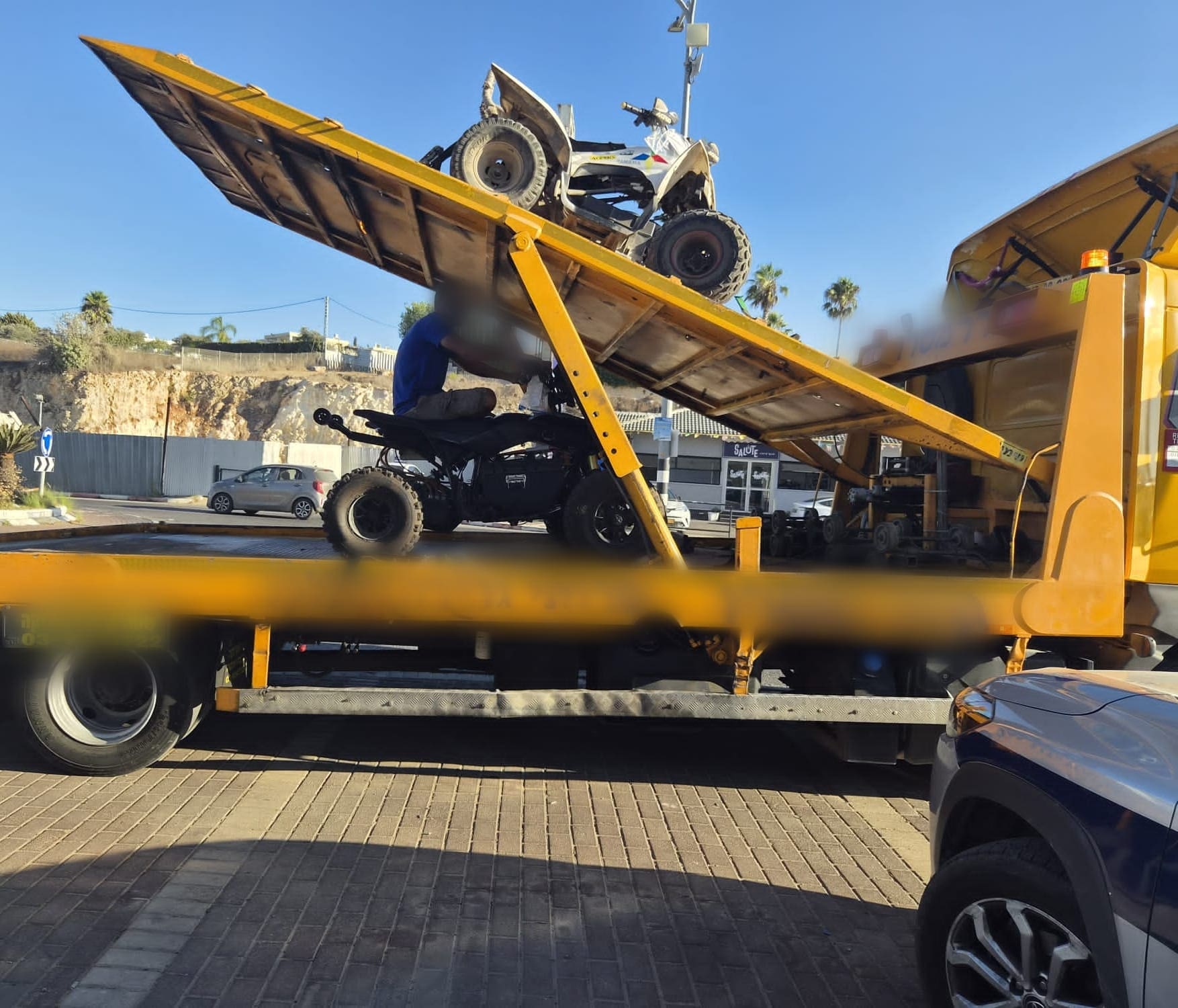 טרקטורונים פרוצים ואופנוע מסוכן הורדו מהכביש במבצע אכיפה ברכס הכרמל - מצ״ב תיעוד 9/9/26 (צילום: דוברות המשטרה)