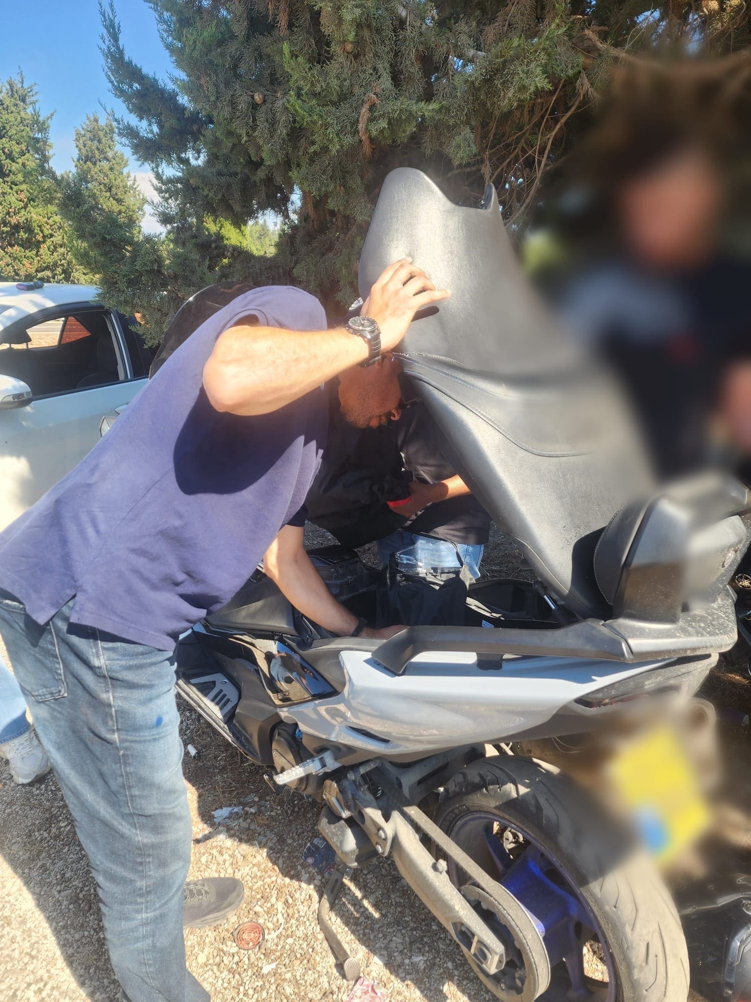 המשטרה סיכלה שיירת כבוד לאסיר משוחרר סמוך לכלא דמון - מצ״ב תיעוד 10/9/26 (צילום: דוברות המשטרה)