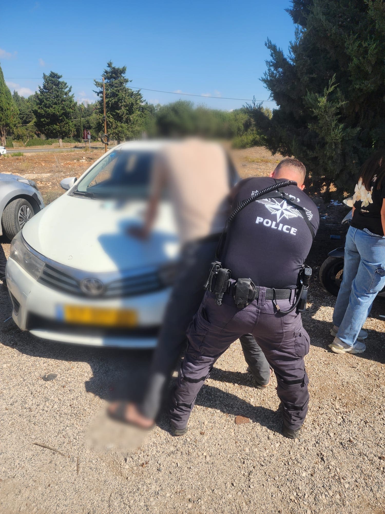 המשטרה סיכלה שיירת כבוד לאסיר משוחרר סמוך לכלא דמון - מצ״ב תיעוד 10/9/26 (צילום: דוברות המשטרה)
