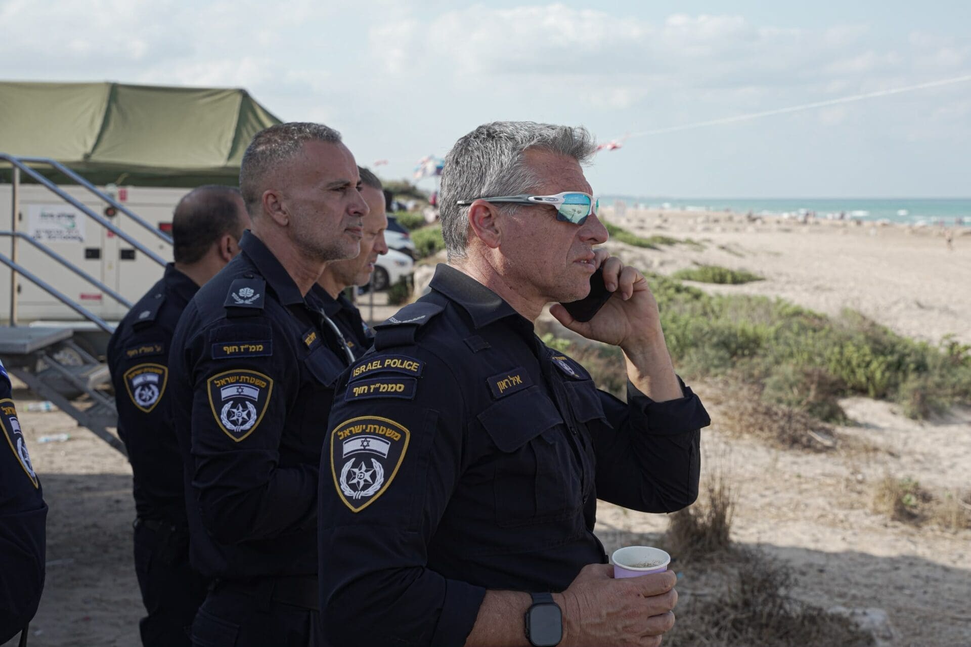 אותרה גופתו של הצעיר שנעדר בחוף הסטודנטים בחיפה - מצ״ב תיעוד 12/9/26 (צילום: דוברות המשטרה)