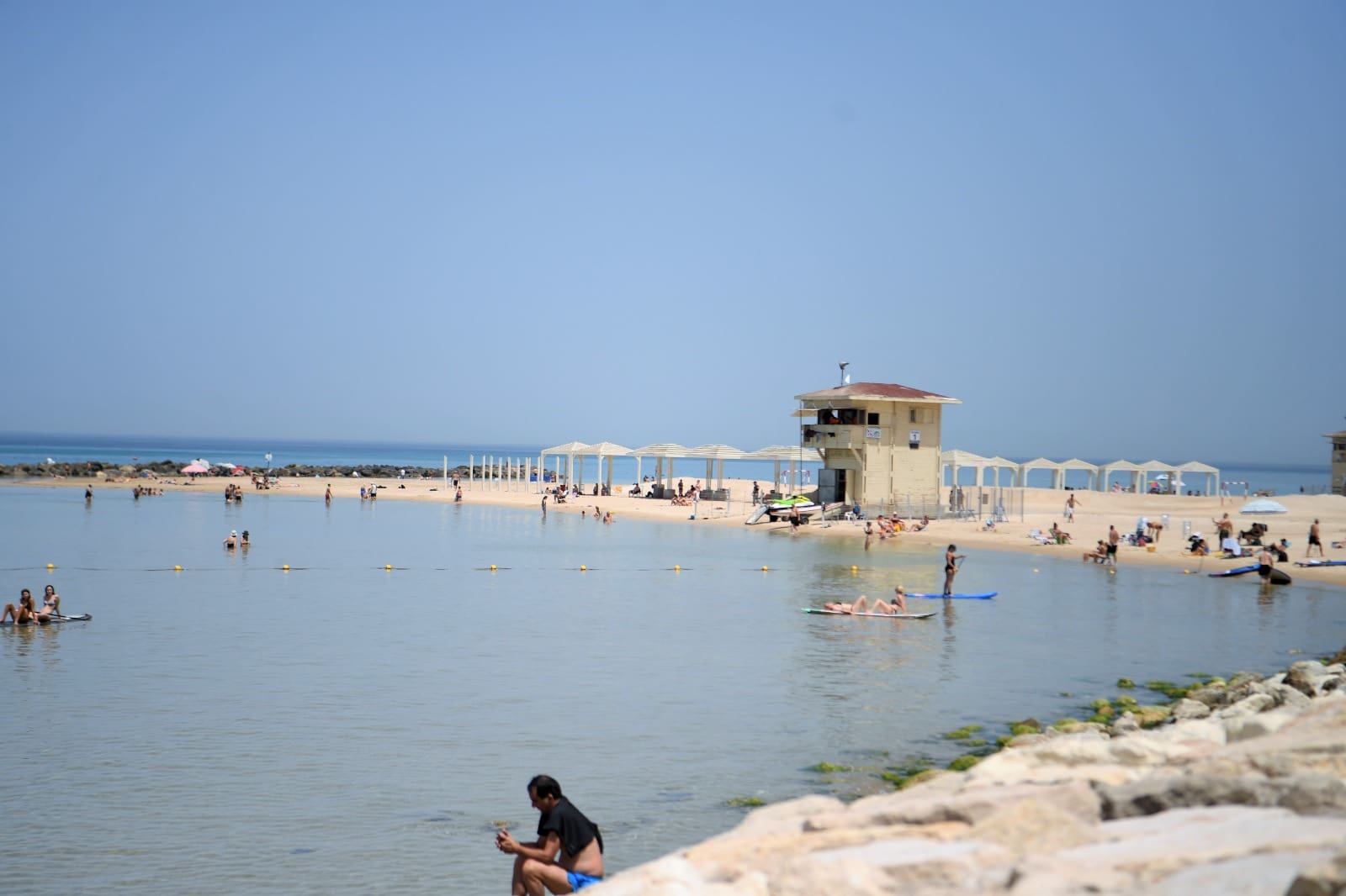 שינויים בפעילות שירותי ההצלה בחופי חיפה בעקבות יום הכיפורים 15/9/26 (צילום: ראובן כהן, דוברות עיריית חיפה)