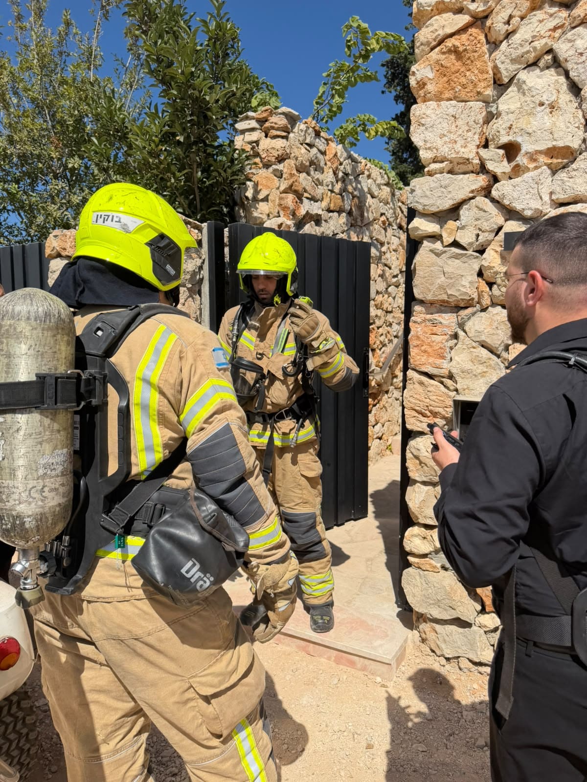 תרגיל שריפה לקראת "סתיו אדום" (צילום: כבאות והצלה)