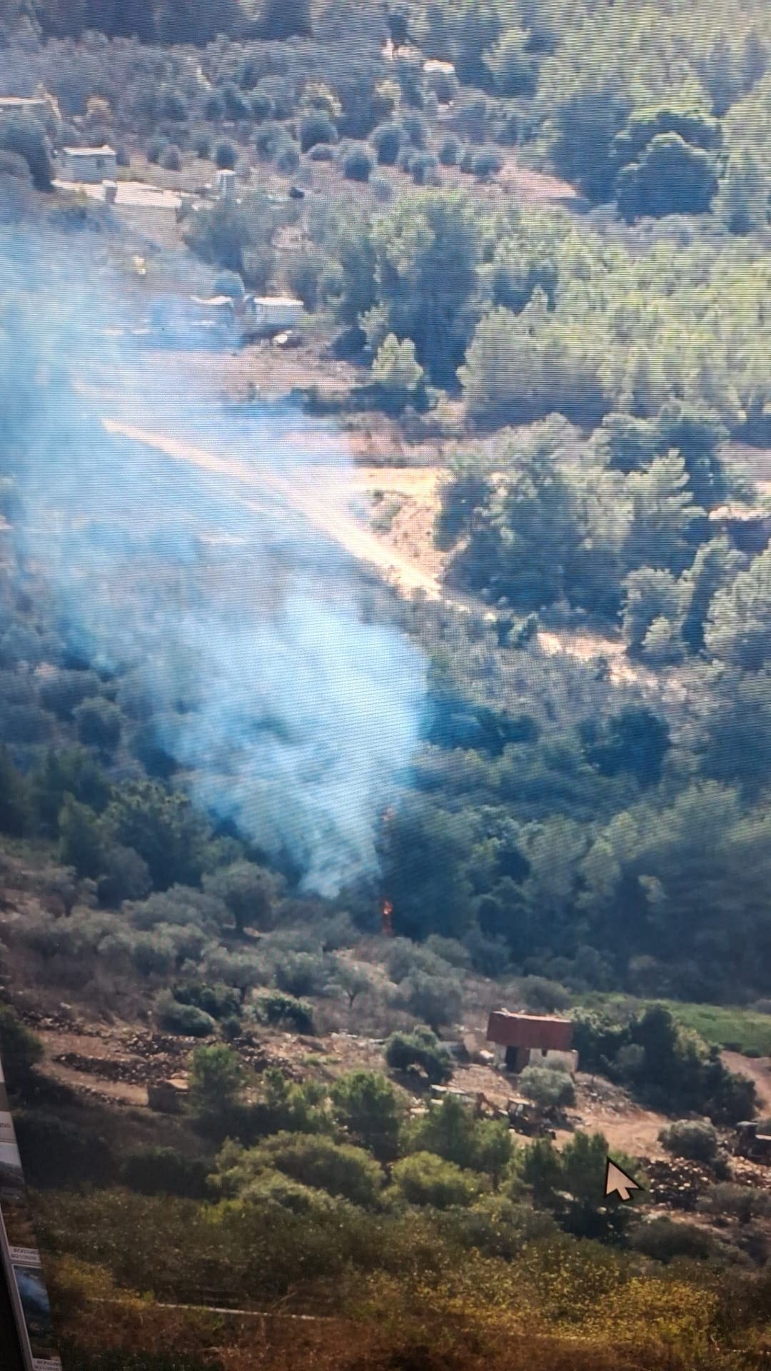 שרפת יער פרצה בפארק הכרמל במהלך יום הכיפורים - דוברות כבאות והצלה לישראל | מחוז חוף 22/9/26 (צילום: כבאות והצלה לישראל)