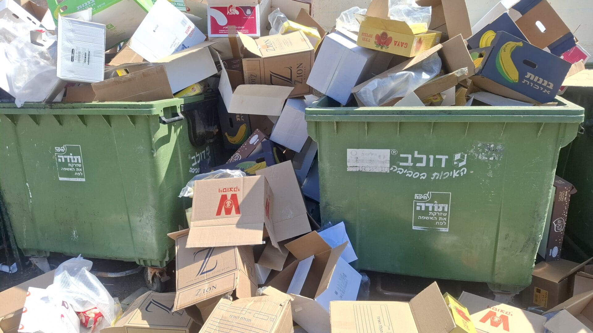אשפה, בצילום של סמר עודה כרנתינג׳י.