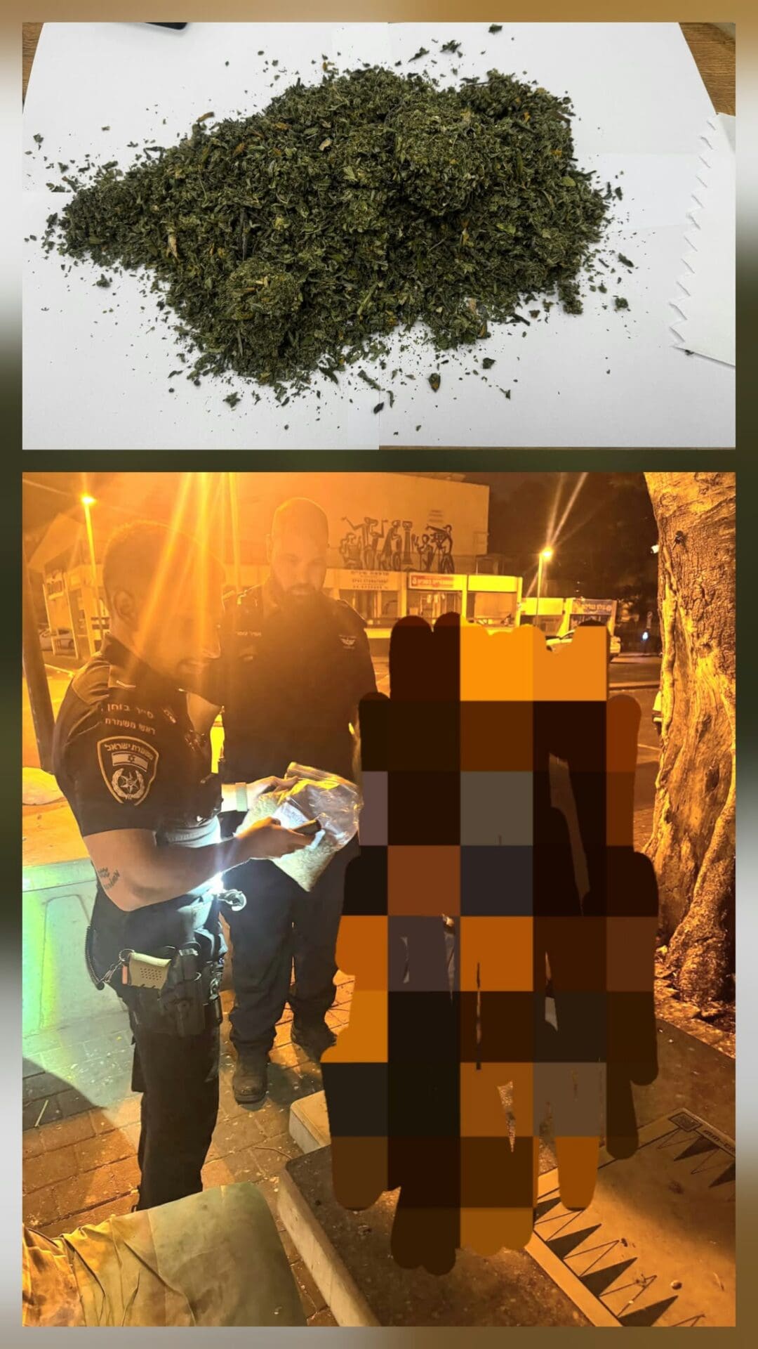 פירוק מצלמות פליליות ותפיסת סמים בפעילות משטרתית בגזרת קריית אתא 27/9/26 (צילום: דוברות המשטרה)