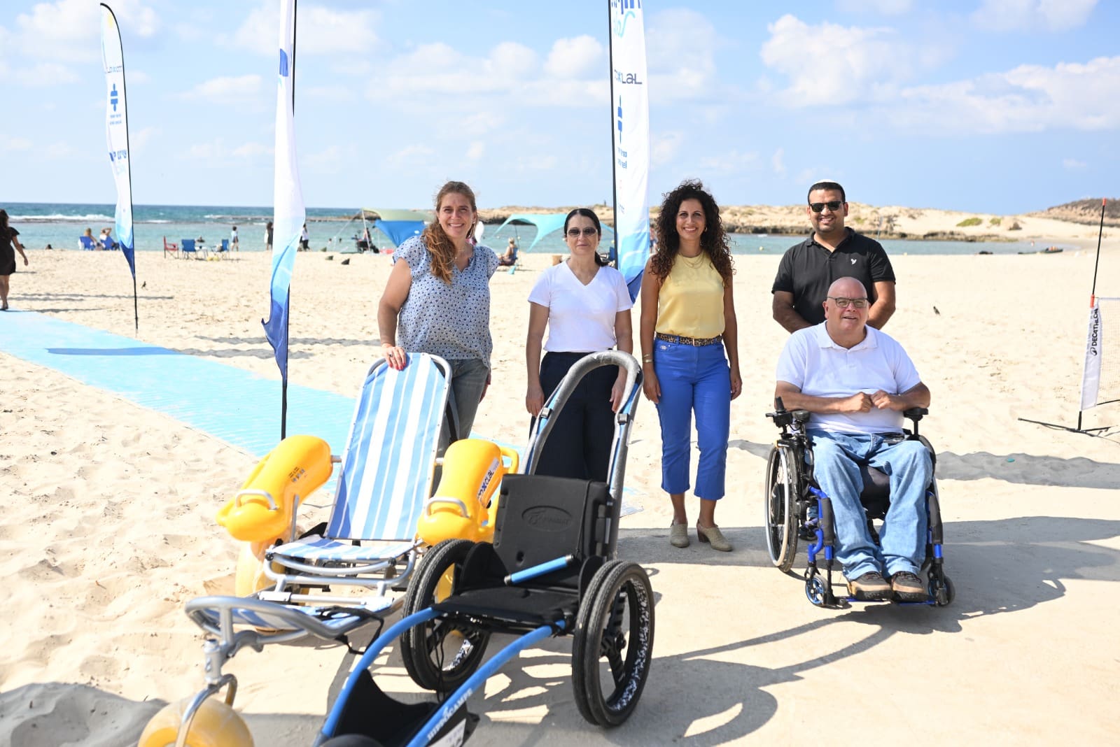 חוף דור הונגש באופן מלא עד הים במיזם לאומי להנגשת חופים 27/9/26