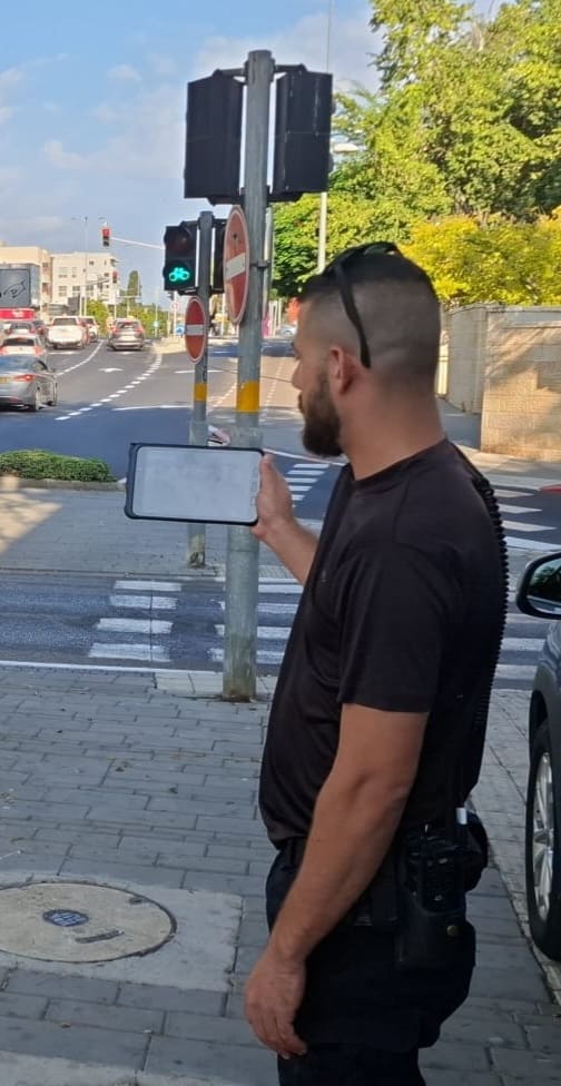 53 דו״חות במבצע אכיפה נגד היסח דעת בכבישי הקריות - תיעוד 28/9/26 (צילום: דוברות המשטרה)